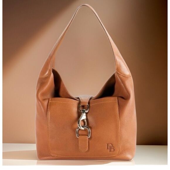 Vintage Dooney & Bourke Annalisa Hobo Bag in Caramel Size Médium - Picture 1 of 11